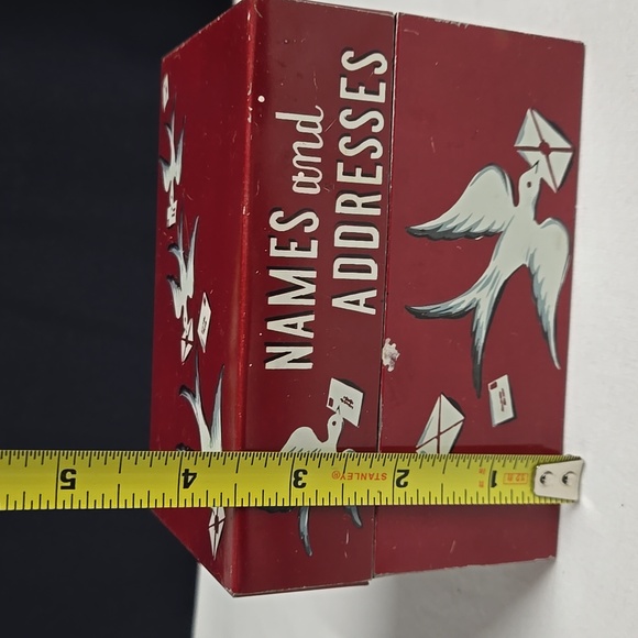 Vintage Tin 1954 Names and Addresses Mayfair Co. Chicago Storage Organizer - Picture 3 of 16